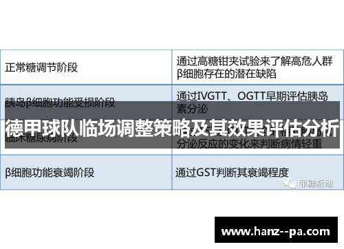德甲球队临场调整策略及其效果评估分析